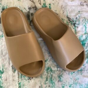 Tan Comfy Slippers Various Sizes